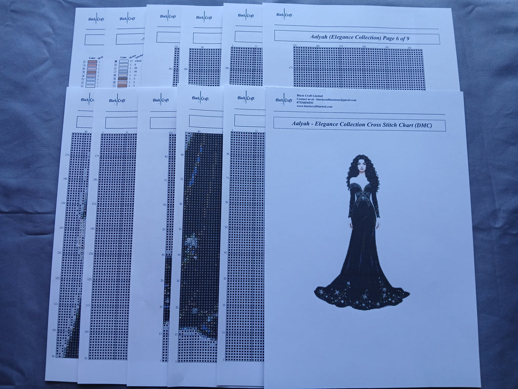 Aalyah Cross Stitch Chart