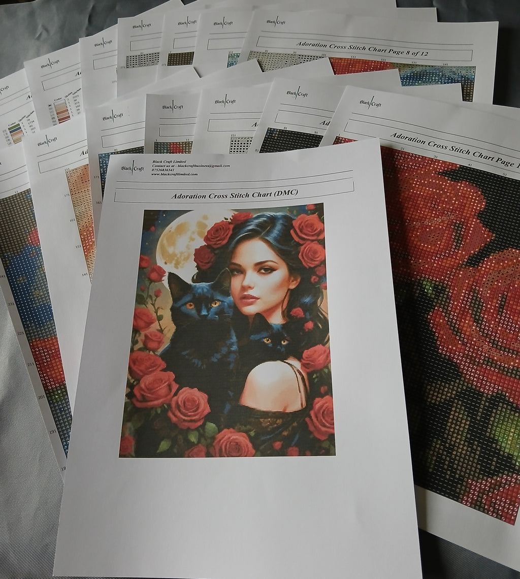 Adoration Cross Stitch Chart