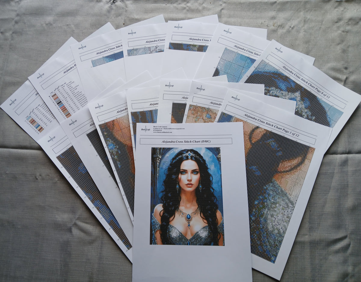 Alejandra Cross Stitch Chart Pattern