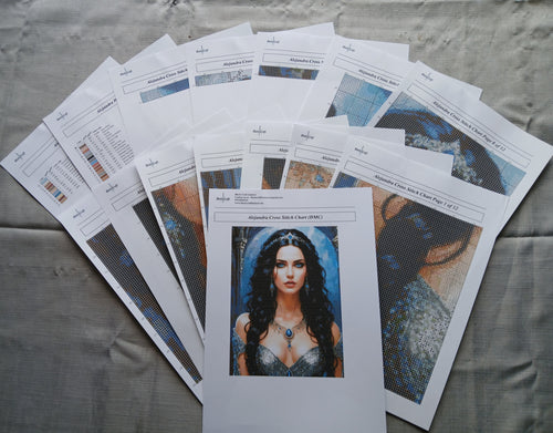 Alejandra Cross Stitch Chart Pattern