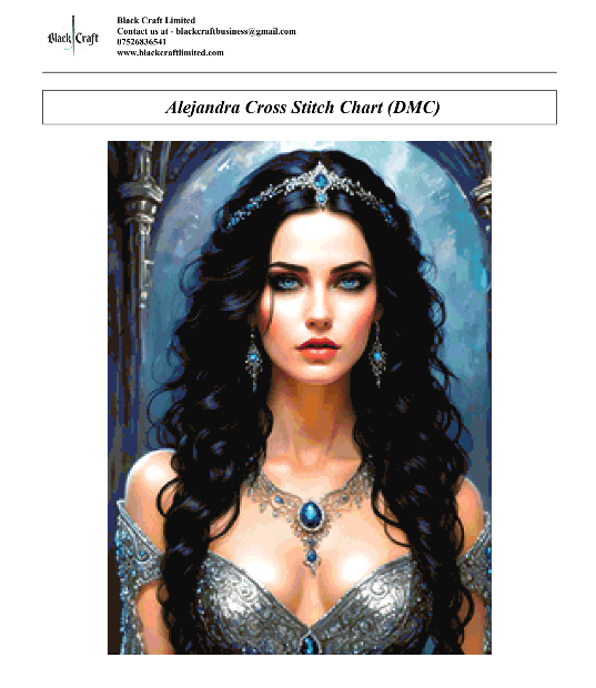 Alejandra Cross Stitch Chart Pattern