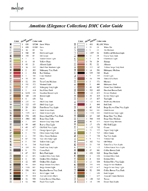 Amatista (Elegance Collection) Chart Pack