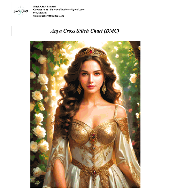 Anya Cross Stitch Chart Pattern