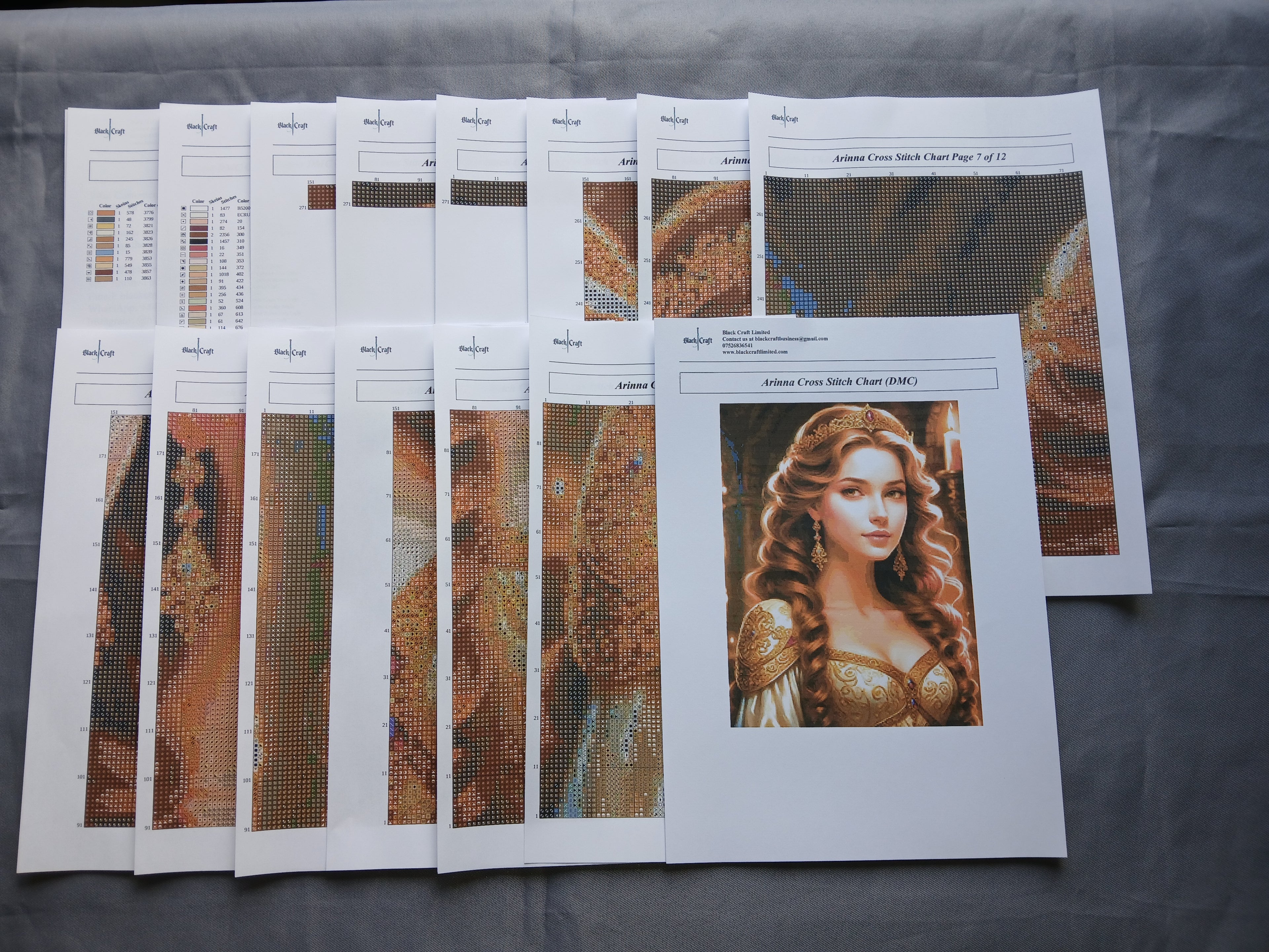 Arinna Cross Stitch Chart