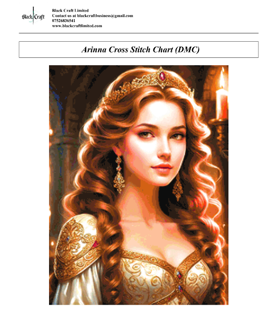 Arinna Cross Stitch Chart