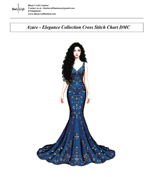 Azure Cross Stitch Chart Pack