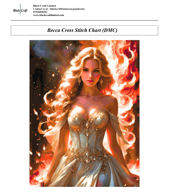 Becca Cross Stitch Chart (DMC)