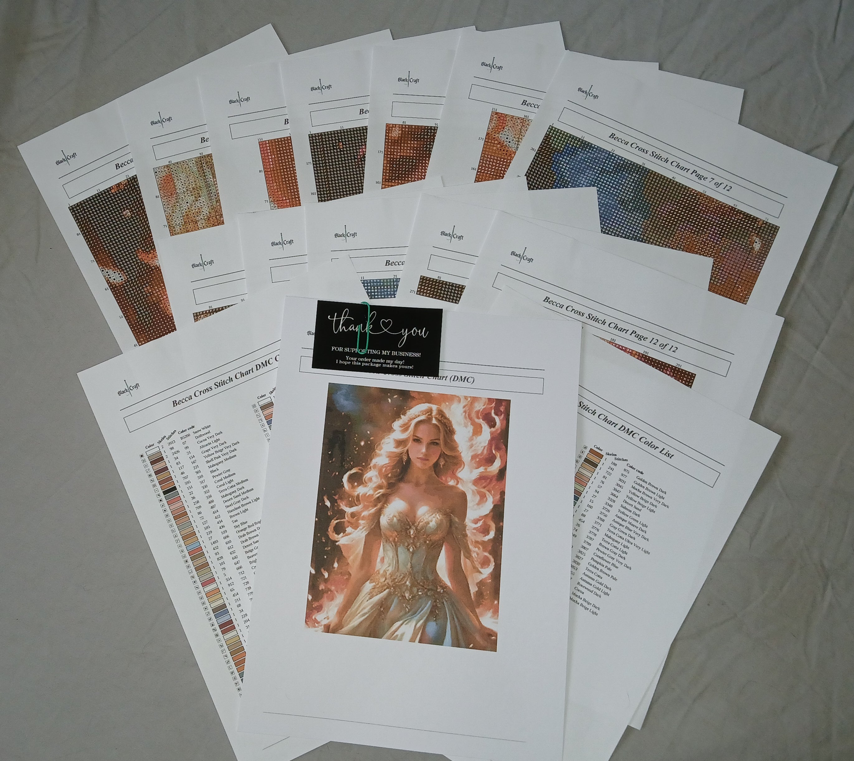 Becca Cross Stitch Chart (DMC)