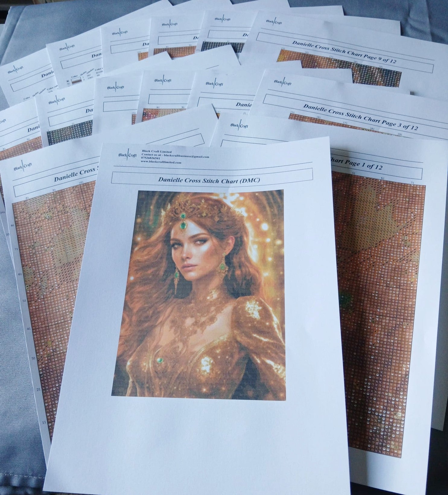 Danielle Cross Stitch Chart