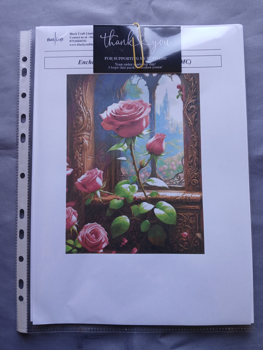 Enchanting Rose Cross Stitch Chart