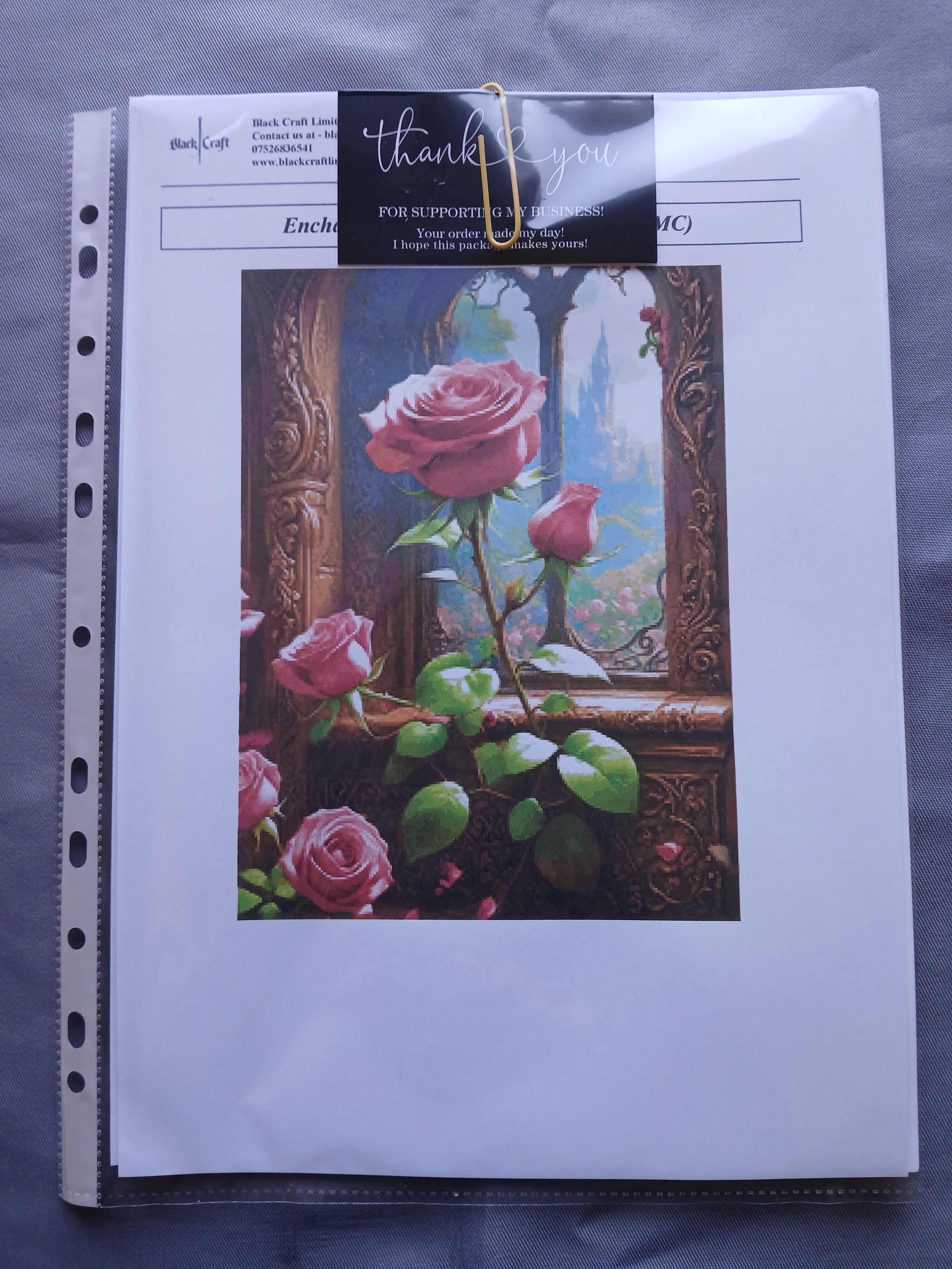Enchanting Rose Cross Stitch Chart