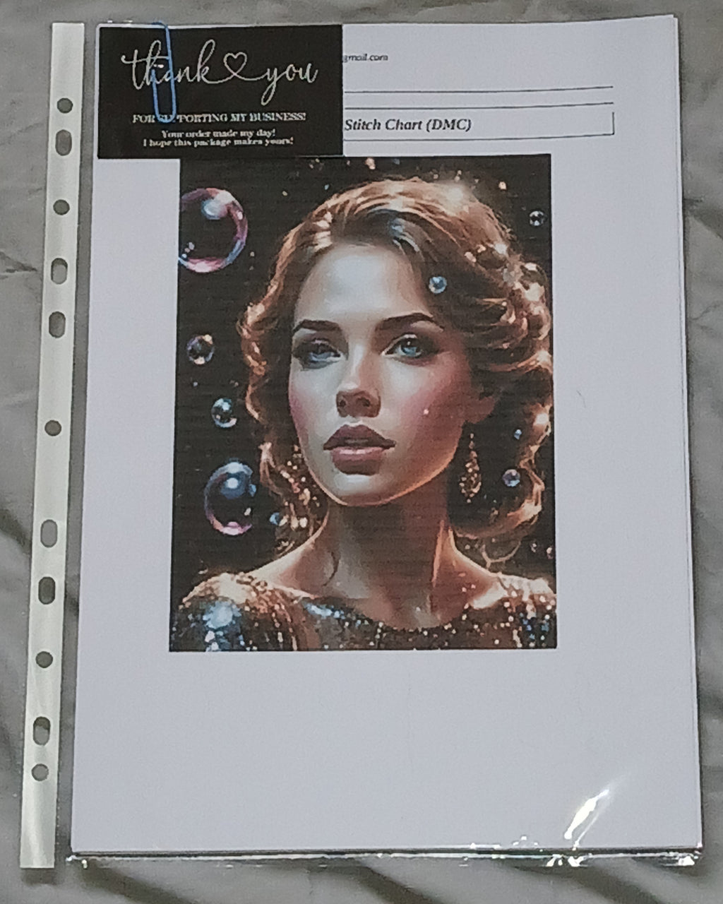 Giulia DMC Cross Stitch Chart 