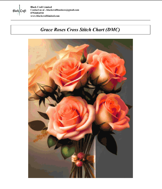 Grace Cross Stitch Chart