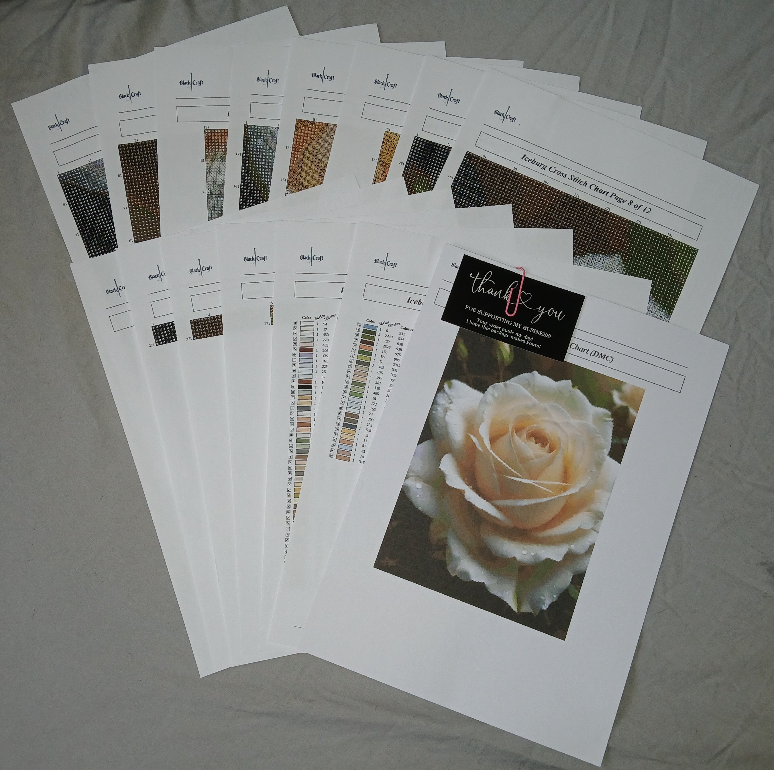 Iceburg Cross Stitch Chart (DMC)