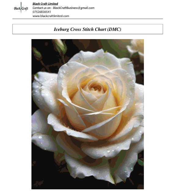 Iceburg Cross Stitch Chart (DMC)