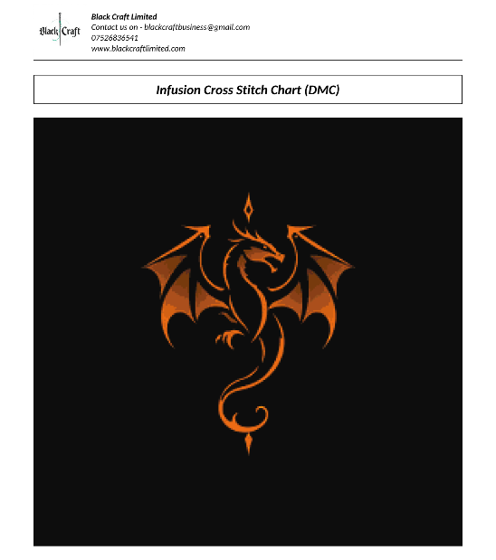 Infusion Cross Stitch Chart (DMC)