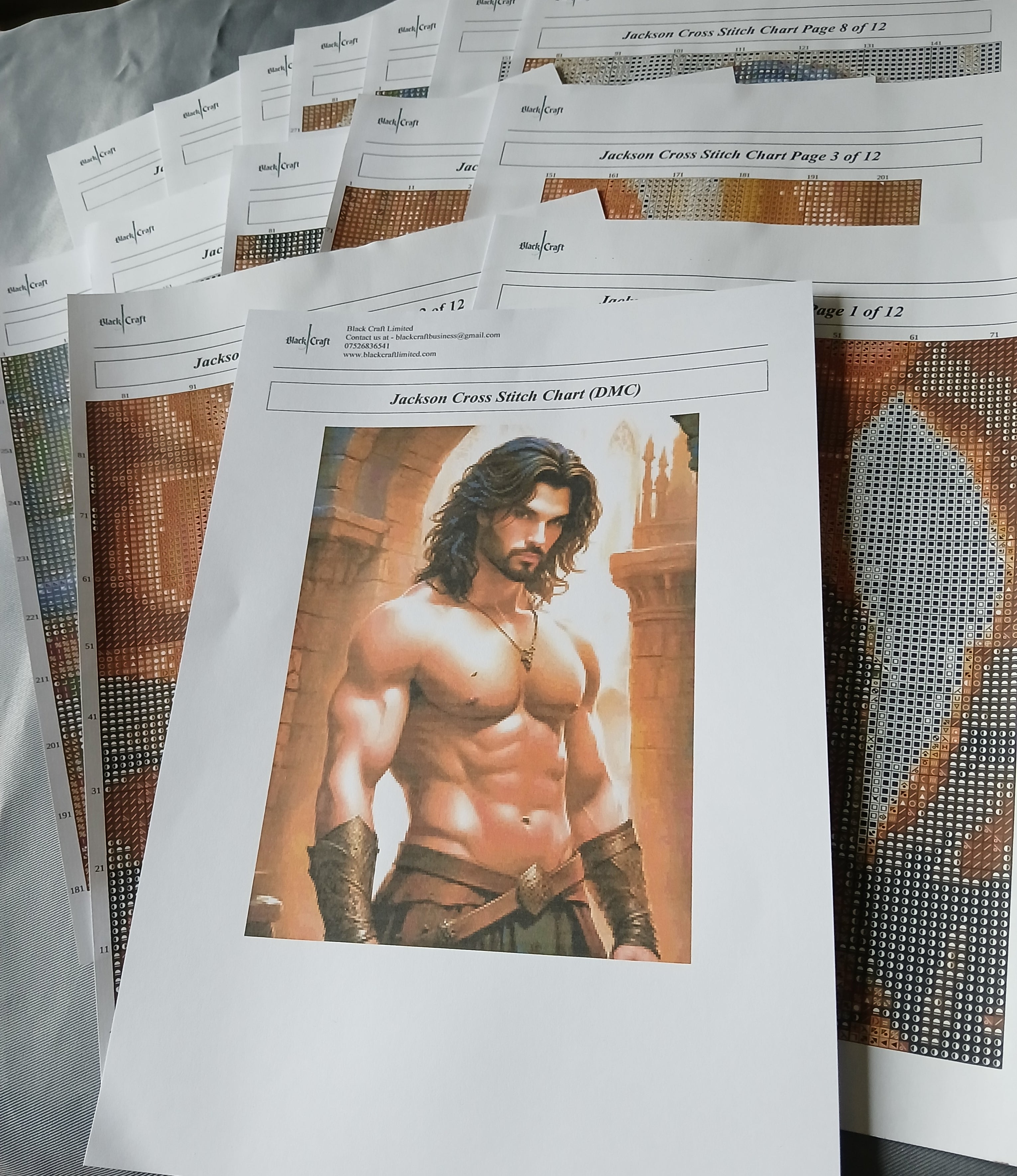 Jackson Cross Stitch Chart