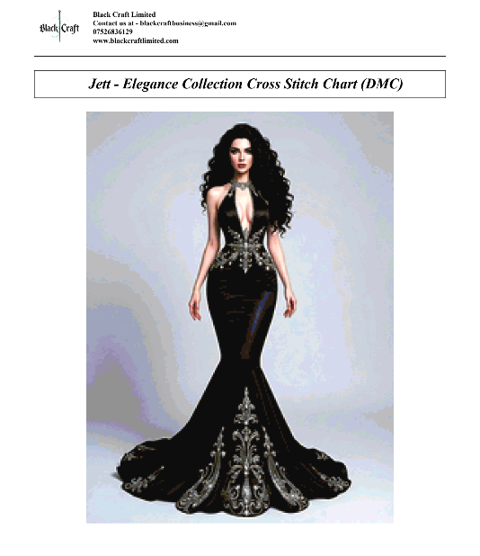 Jett Cross Stitch Pattern