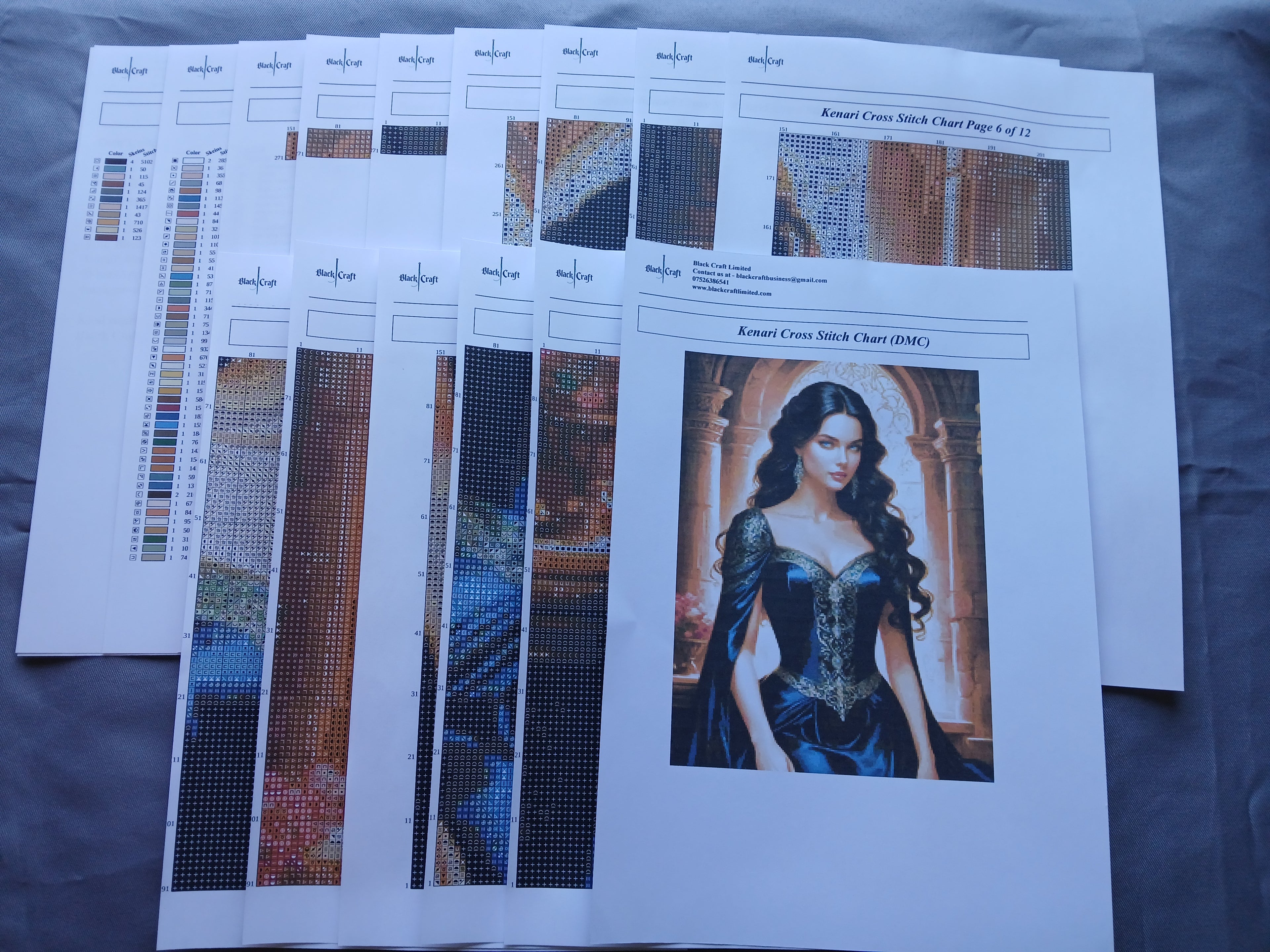 Kenari Cross Stitch Chart