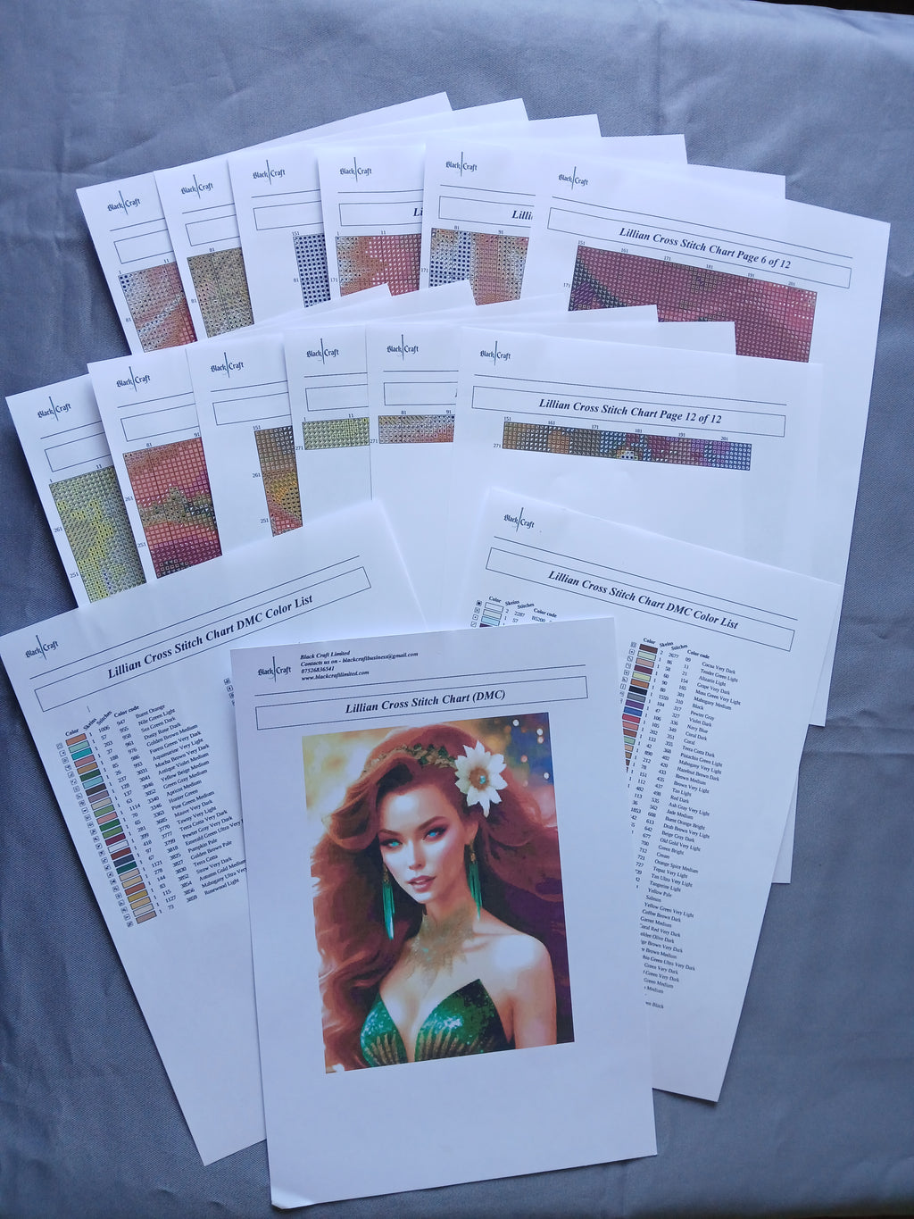 Lillian Cross Stitch Chart Pattern