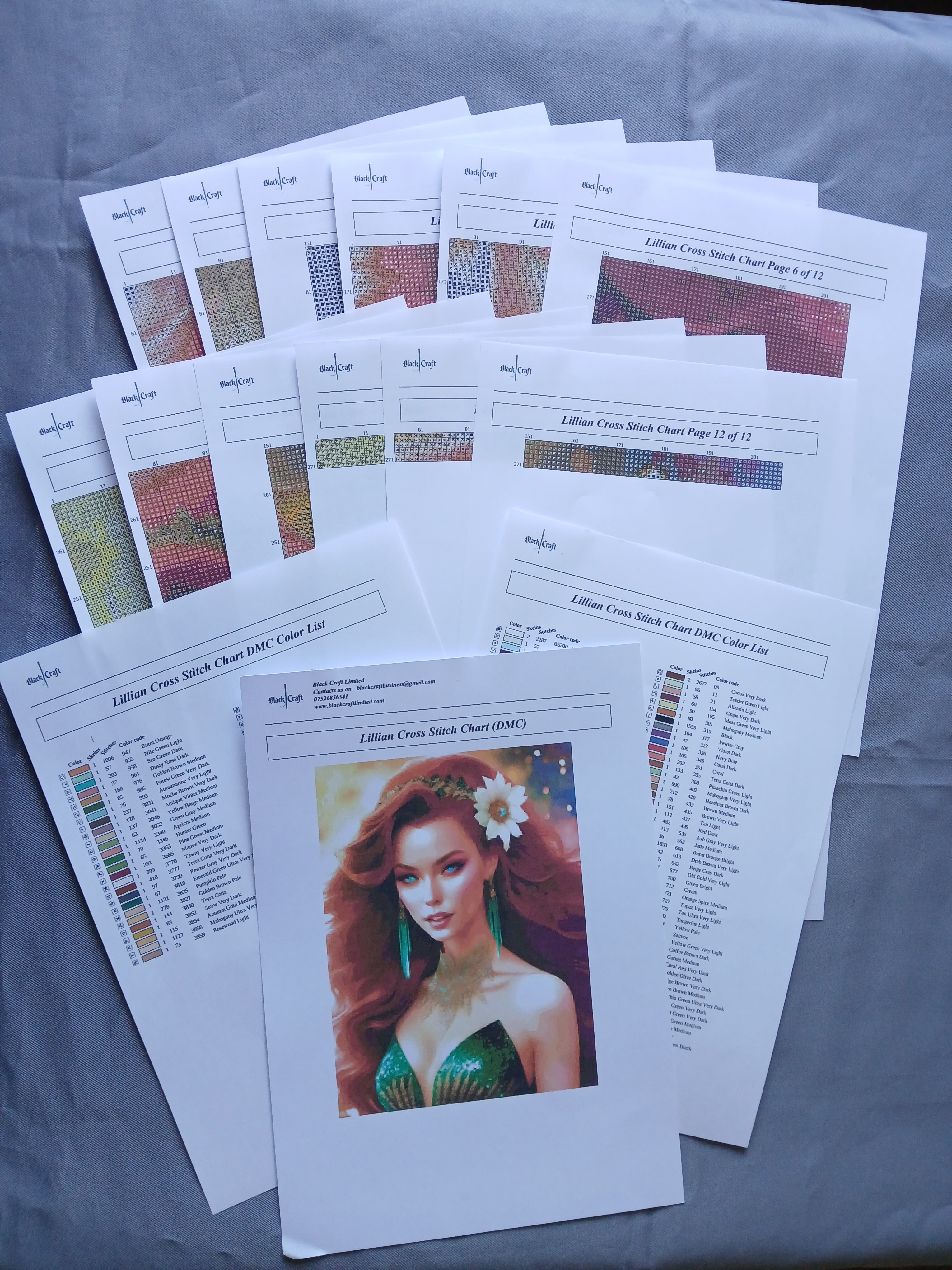 Lillian Cross Stitch Chart Pattern