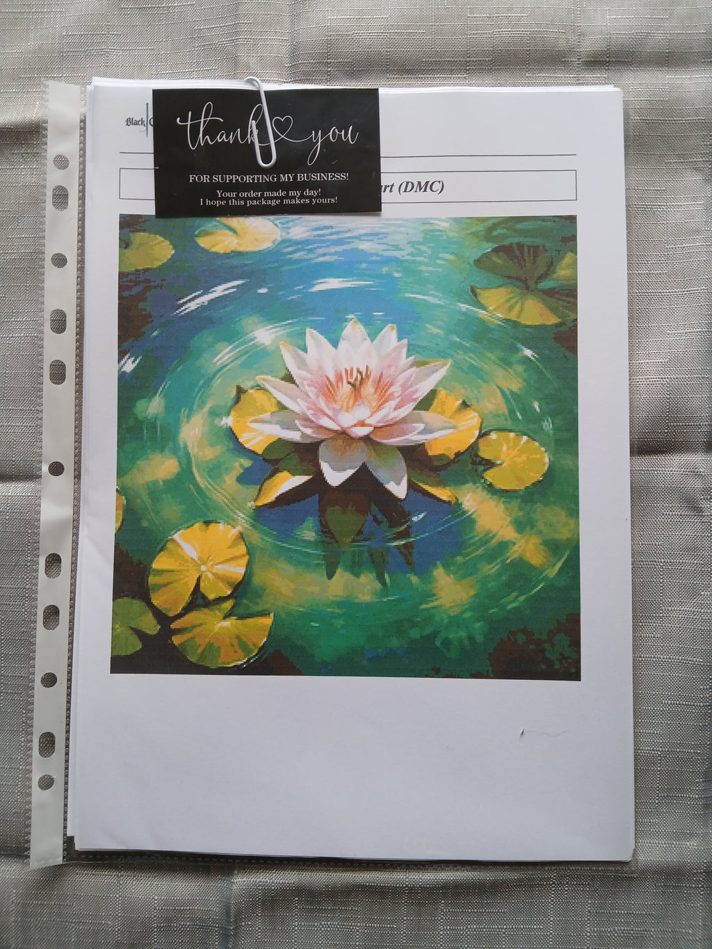 Lily Cross Stitch Chart Pattern