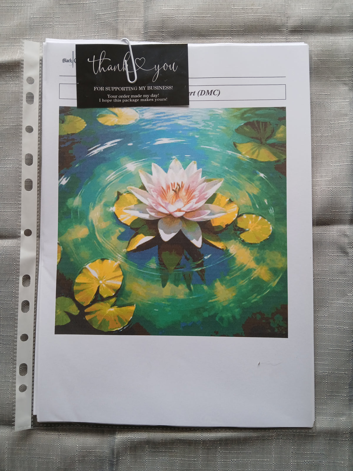 Lily Cross Stitch Chart Pattern