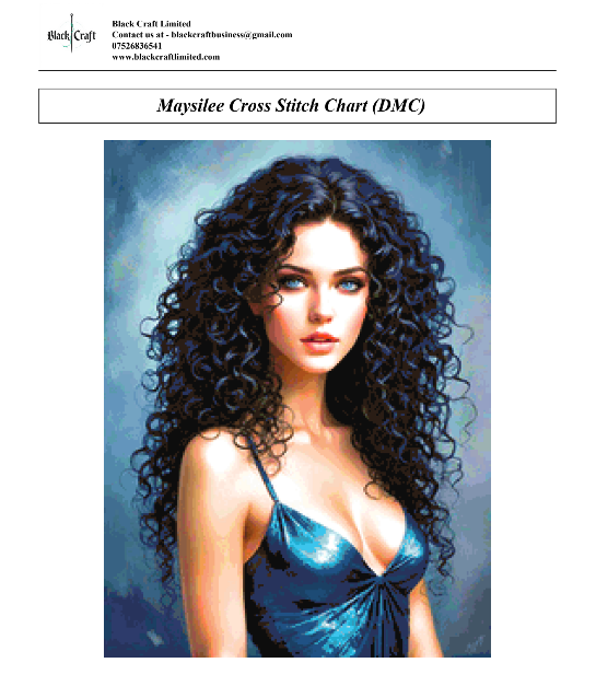 Maysilee Cross Stitch Chart (DMC)