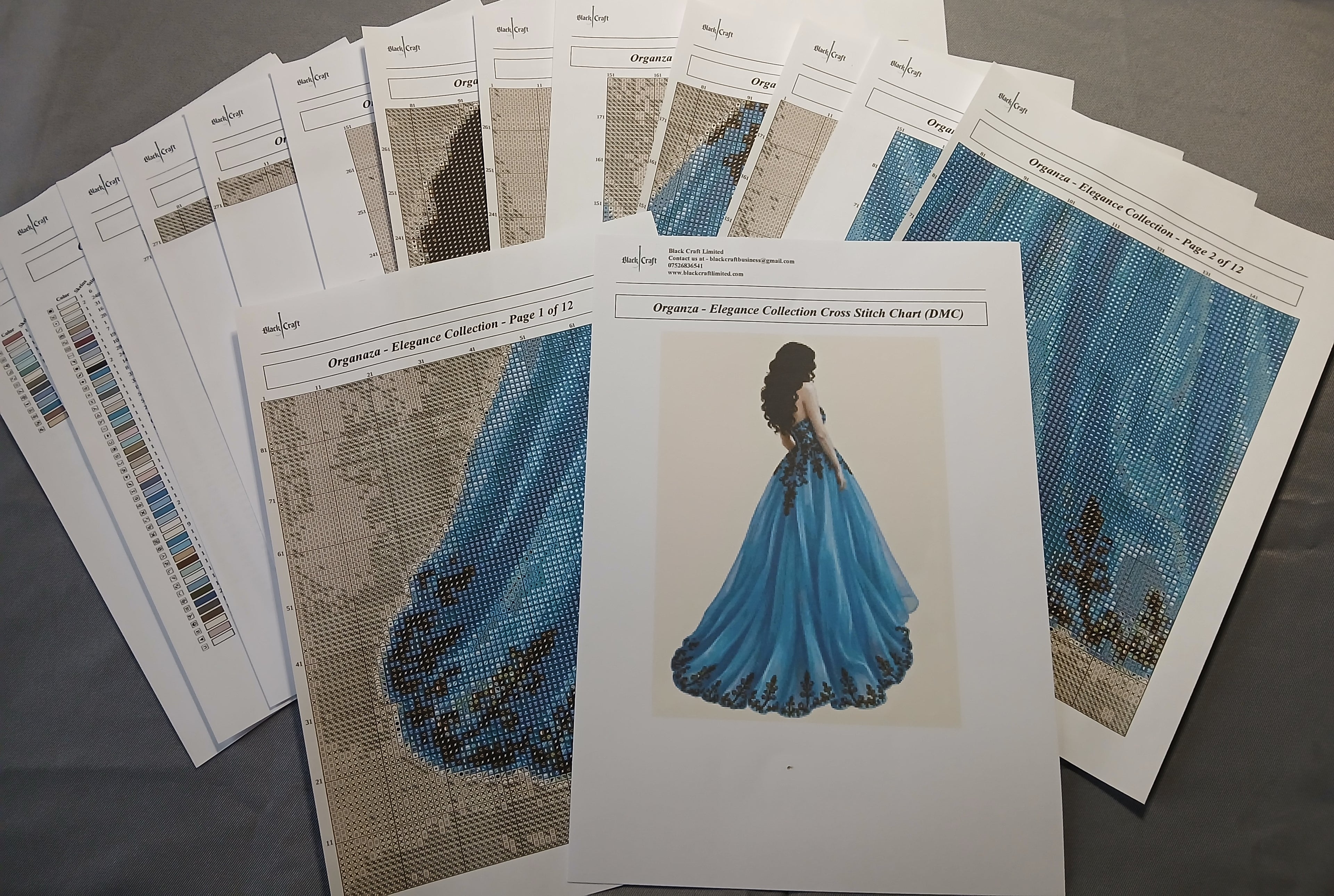 Organza Cross Stitch Chart