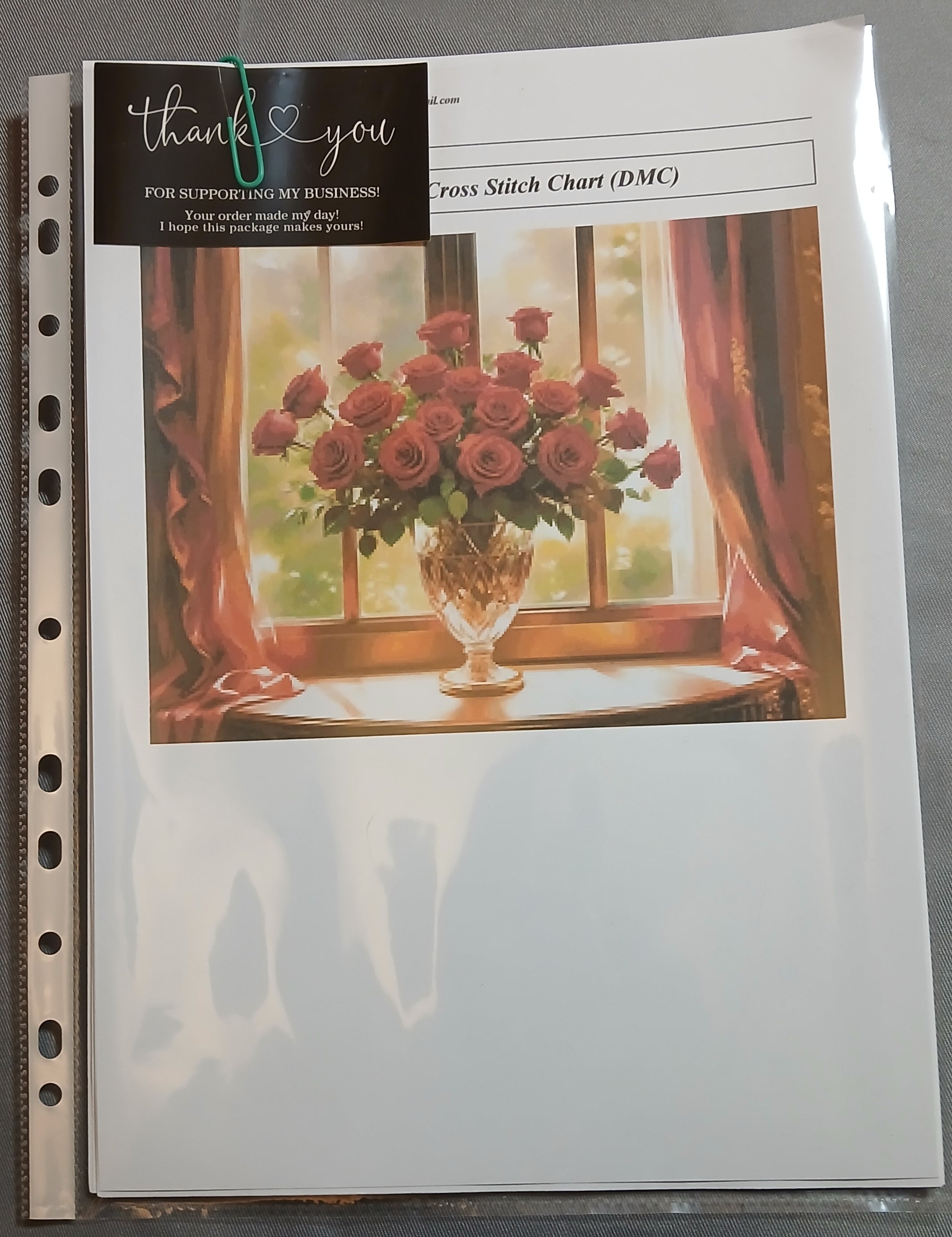 Rose Bouquet Cross Stitch Chart
