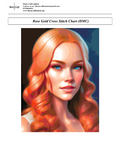 Rose Gold Cross Stitch Chart Pattern