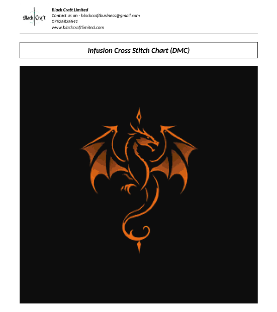 Infusion Cross Stitch Chart (DMC)