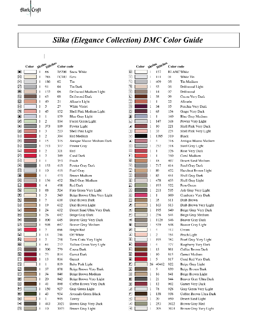 Silka (Elegance Collection) Cross Stitch Chart