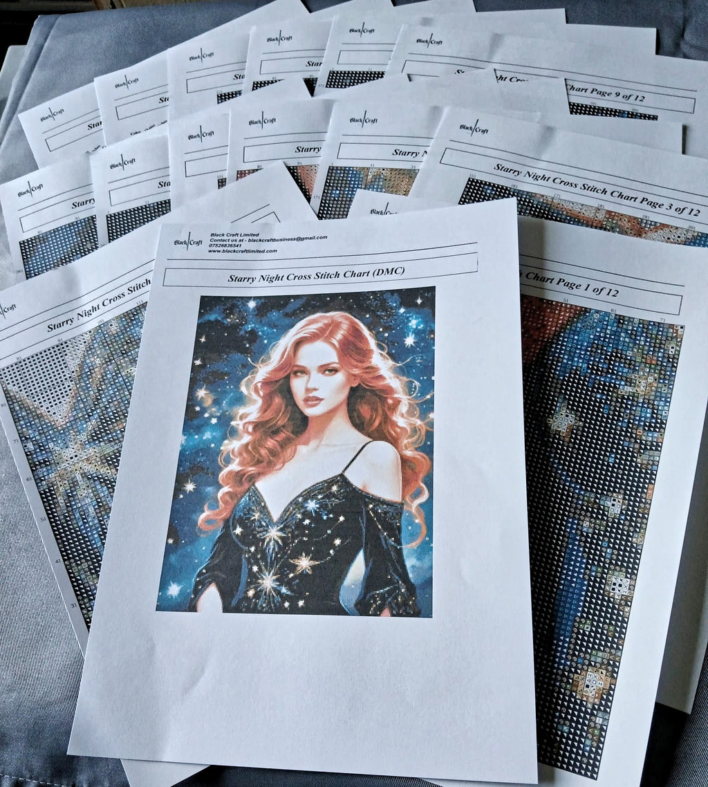 Starry Night Cross Stitch Chart