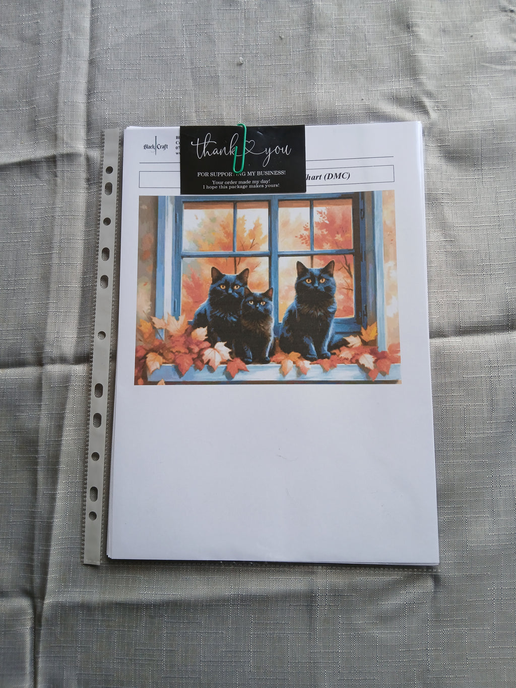 The Black Family Cross Stitch Chart Pattern