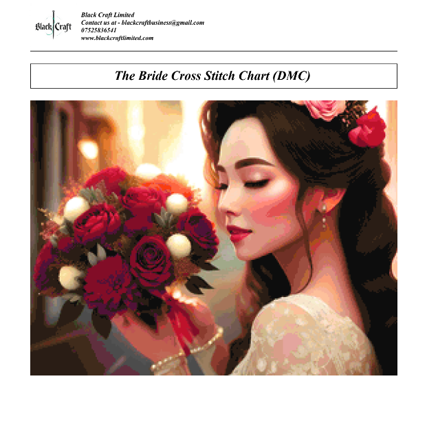 The Bride Cross Stitch Chart (DMC)