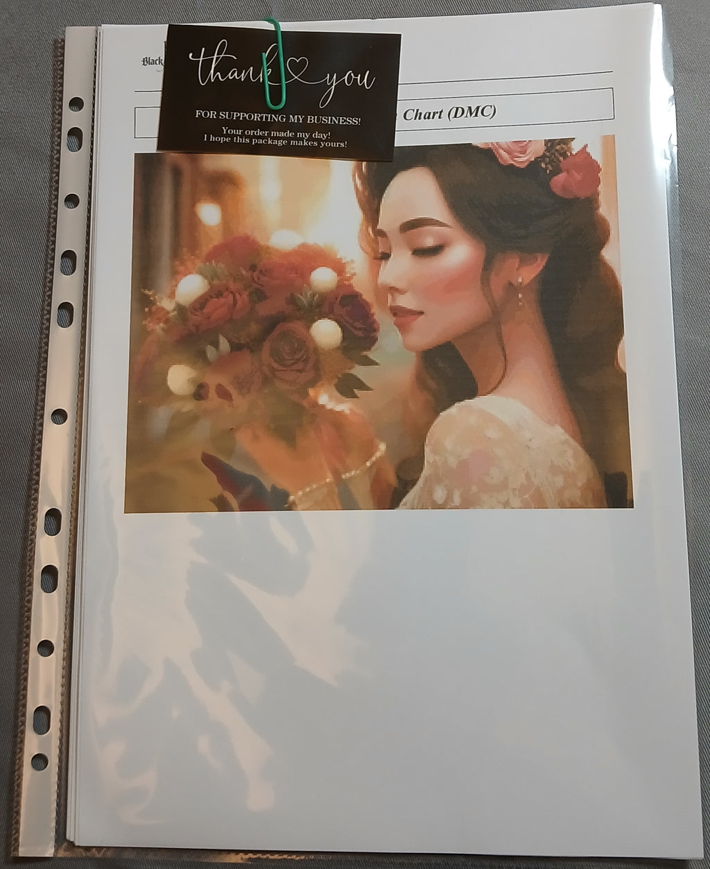 The Bride Cross Stitch Chart (DMC)