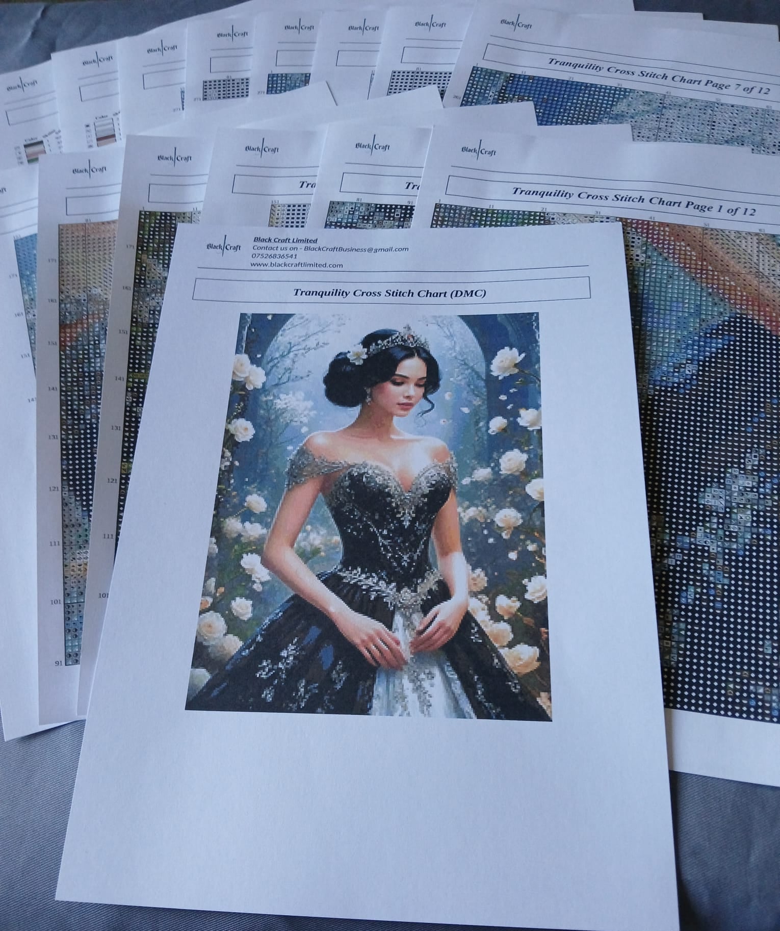 Tranquility Cross Stitch Chart Pack (DMC)