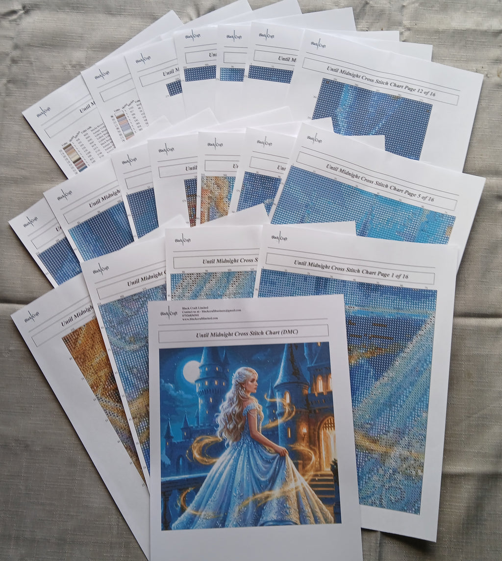 Until Midnight Cross Stitch Chart Pattern
