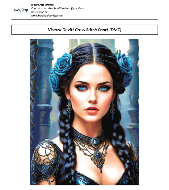 Viserra Devitt Cross Stitch Chart (DMC)