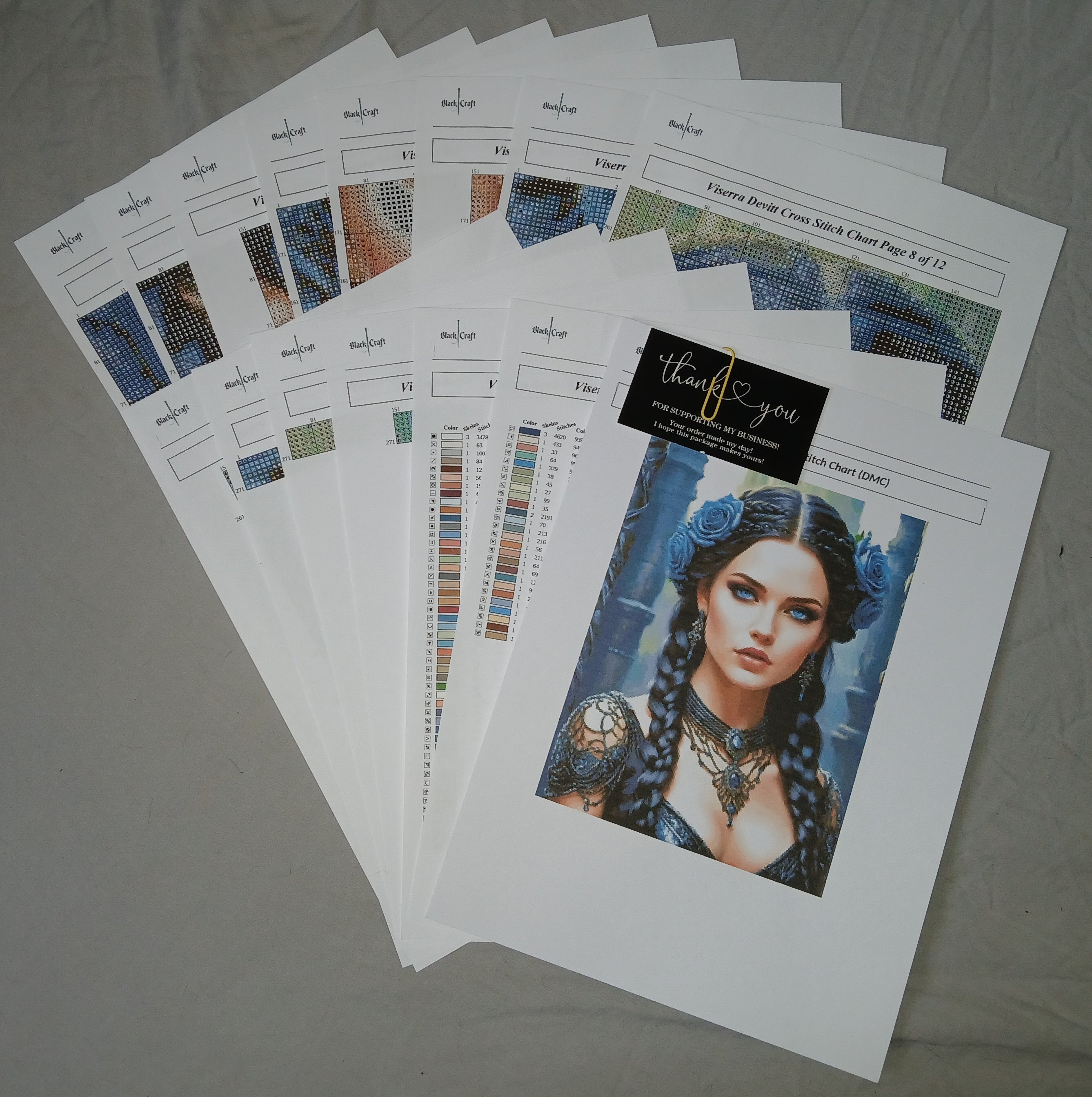 Viserra Devitt Cross Stitch Chart (DMC)