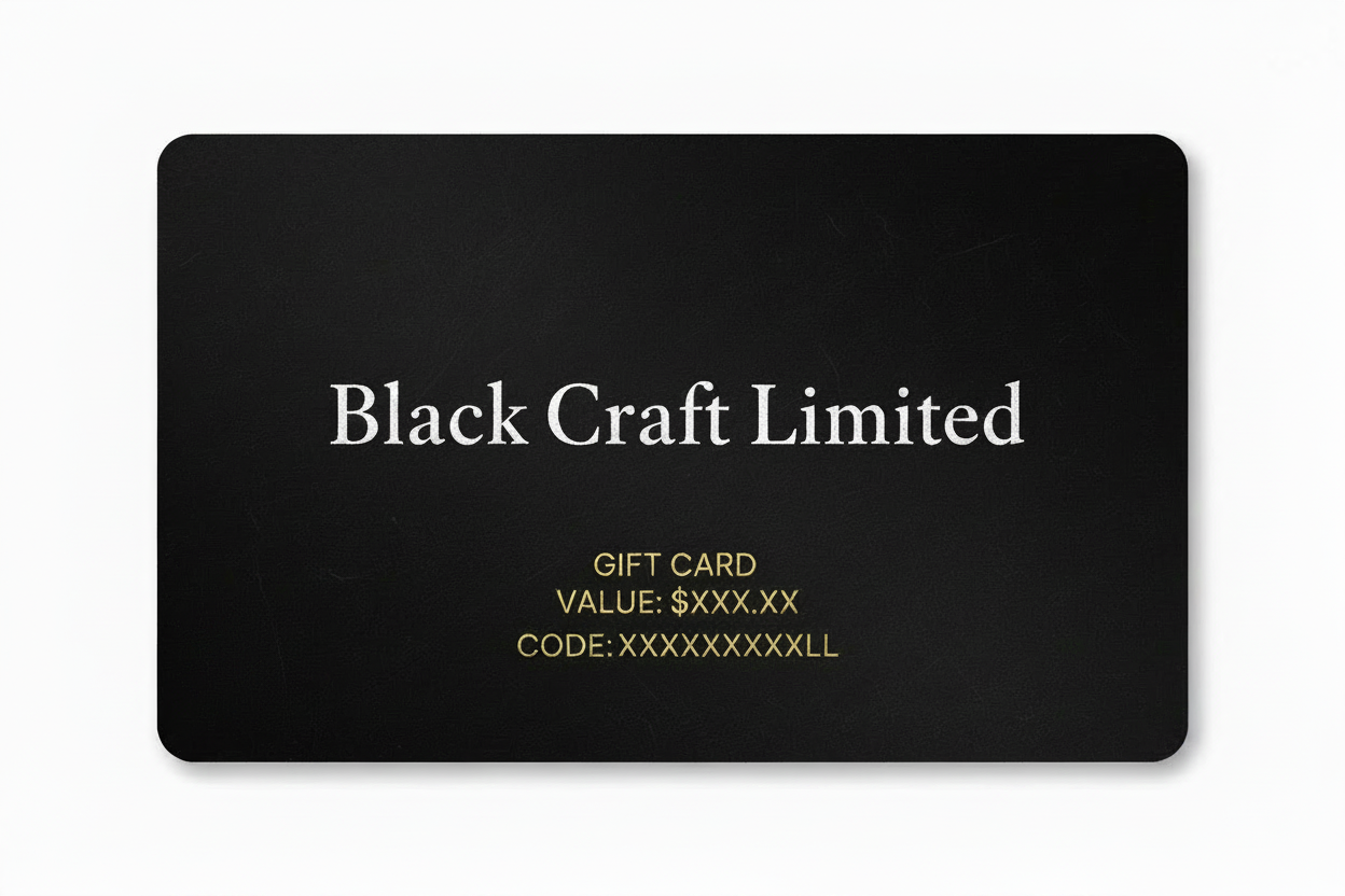 Black Craft Limited Gift Card