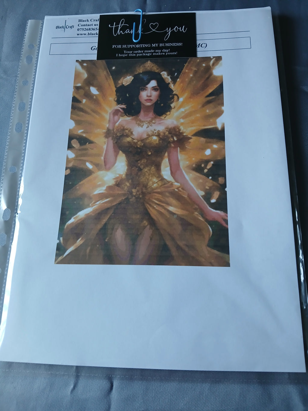 Golden Fairy Cross Stitch Chart