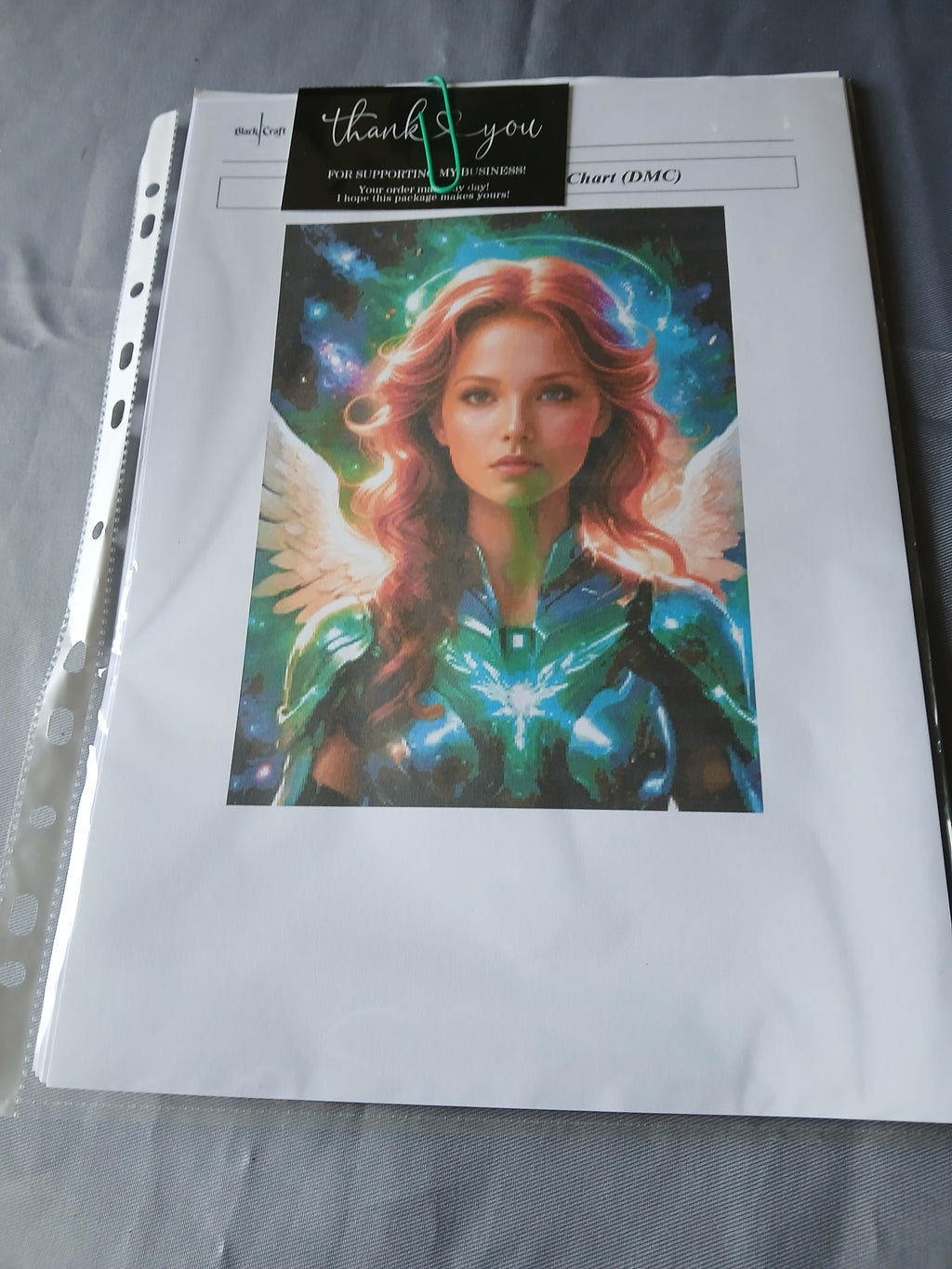 Emerald Angel Cross Stitch Chart